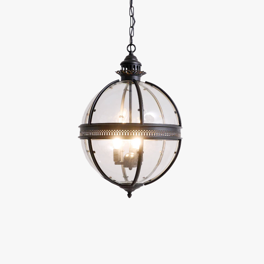 Alessio Vintage Glas Metaal Zwart Hanglampen Eetkamer Slaapkamer