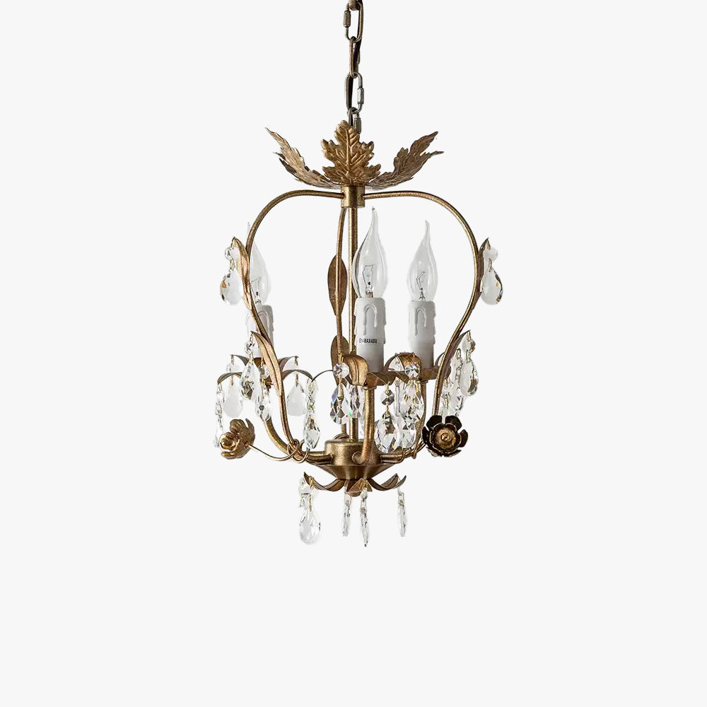Alessio Vintage Goud Kristal Metaal Hanglampen Eetkamer Slaapkamer