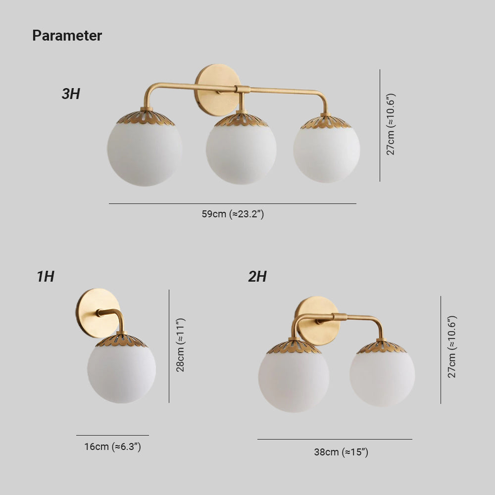 Alessio Minimalisme Metaal Glas Messing Zwart Nikkel Wandlamp Eetkamer Slaapkamer