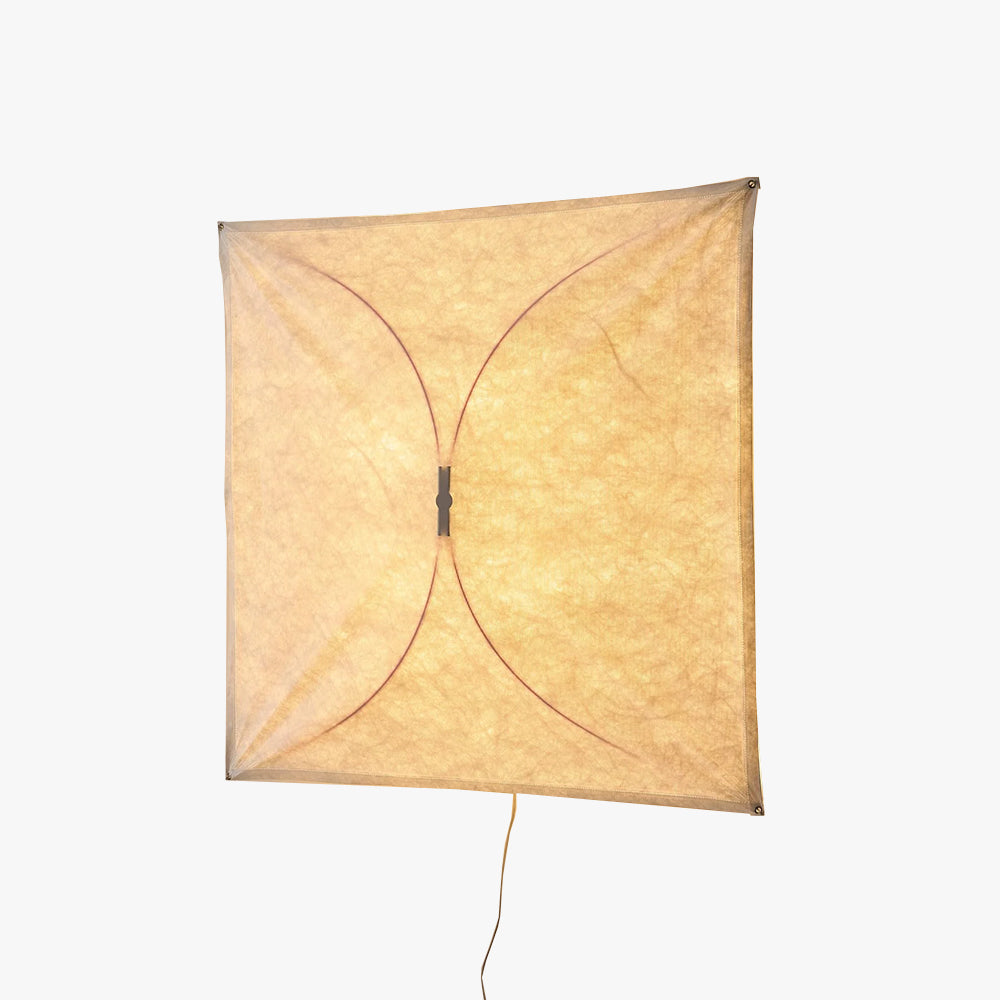 Ozawa Natuurlijk Papier Metaal Wit Wandlamp Eetkamer Slaapkamer