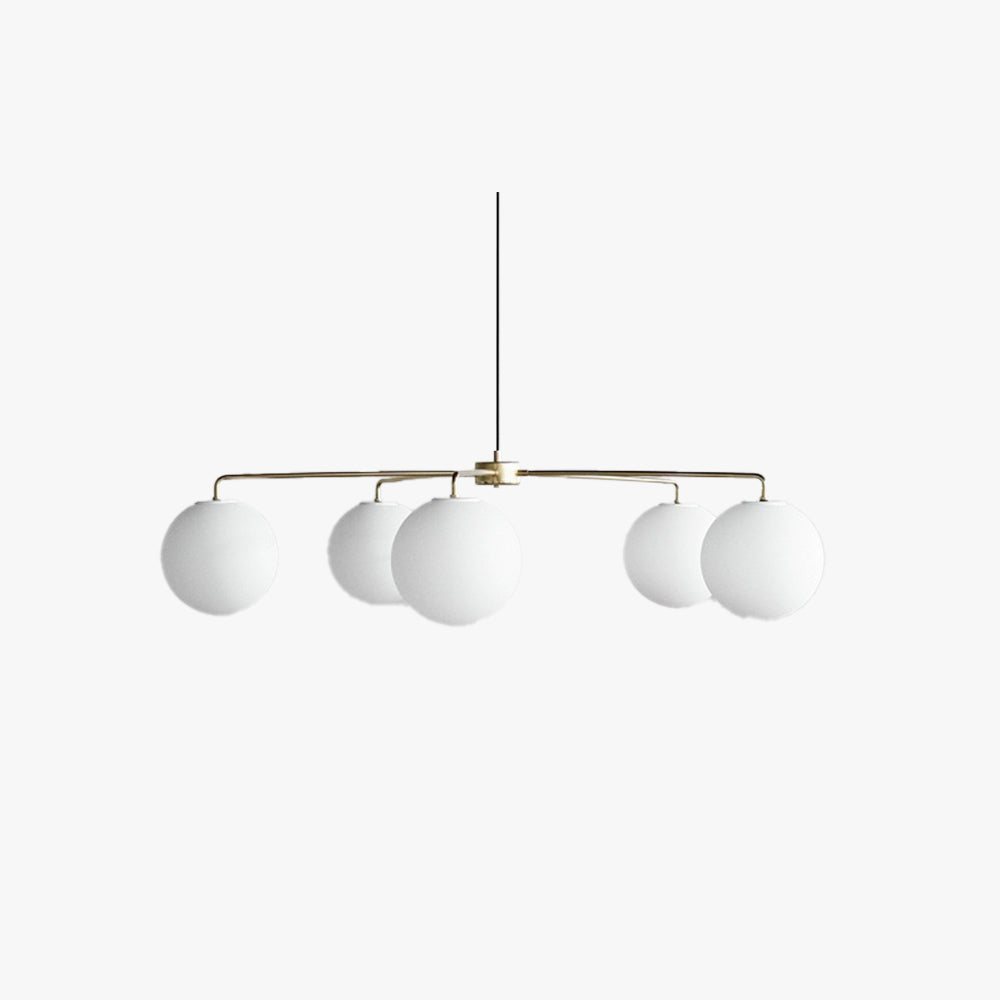 Valentina Minimalistisch LED Bubble Glas Metaal Kroonluchters Slaapkamer