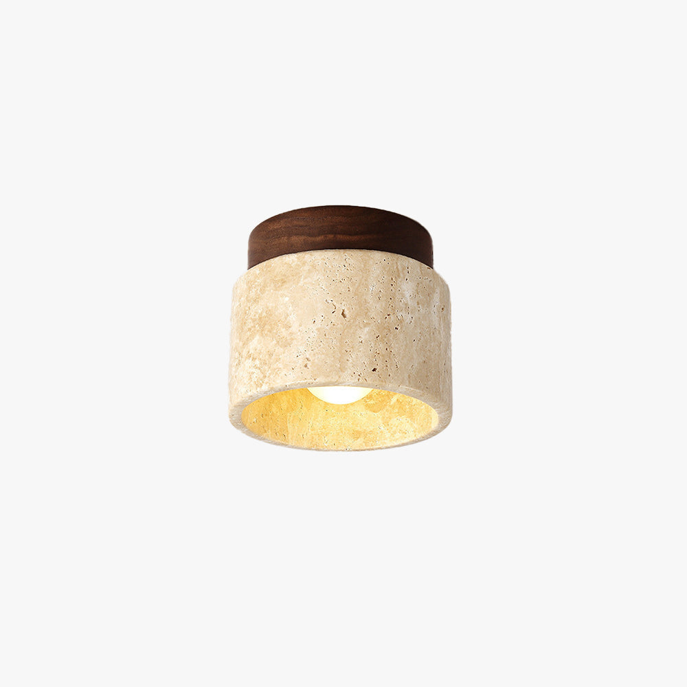 Cairns Retro Steen Hout Plafondlamp Hal