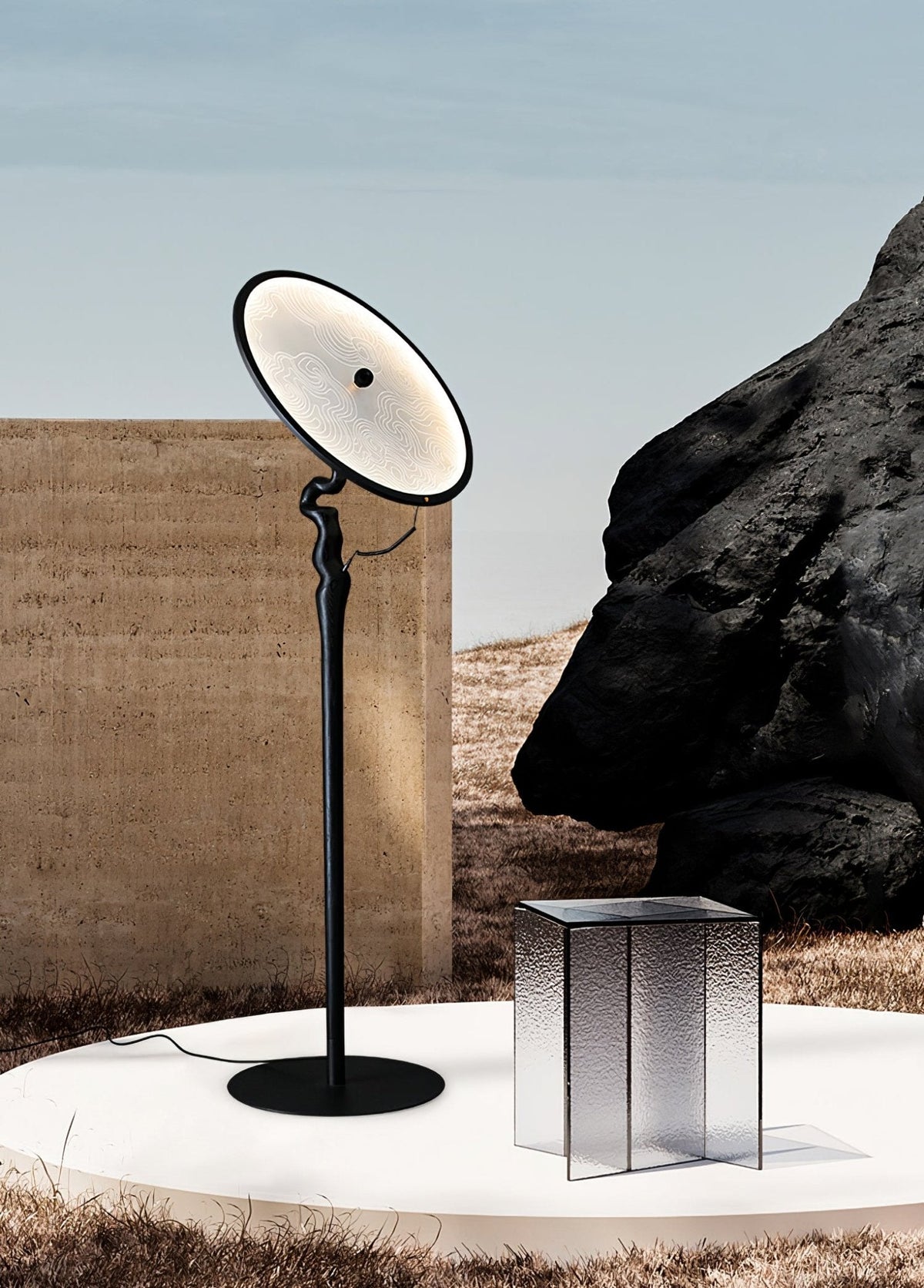 Evliriel vloerlamp van hout