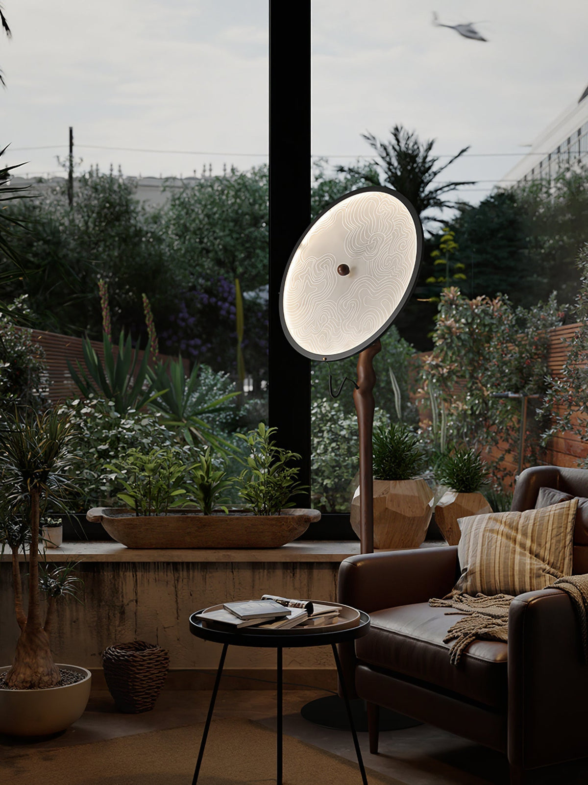 Evliriel vloerlamp van hout