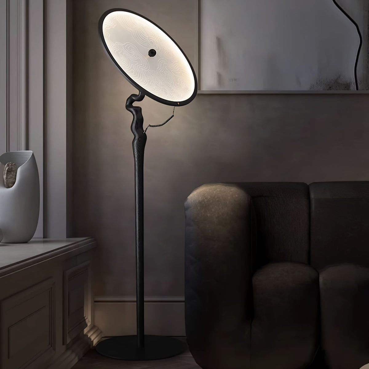 Evliriel vloerlamp van hout