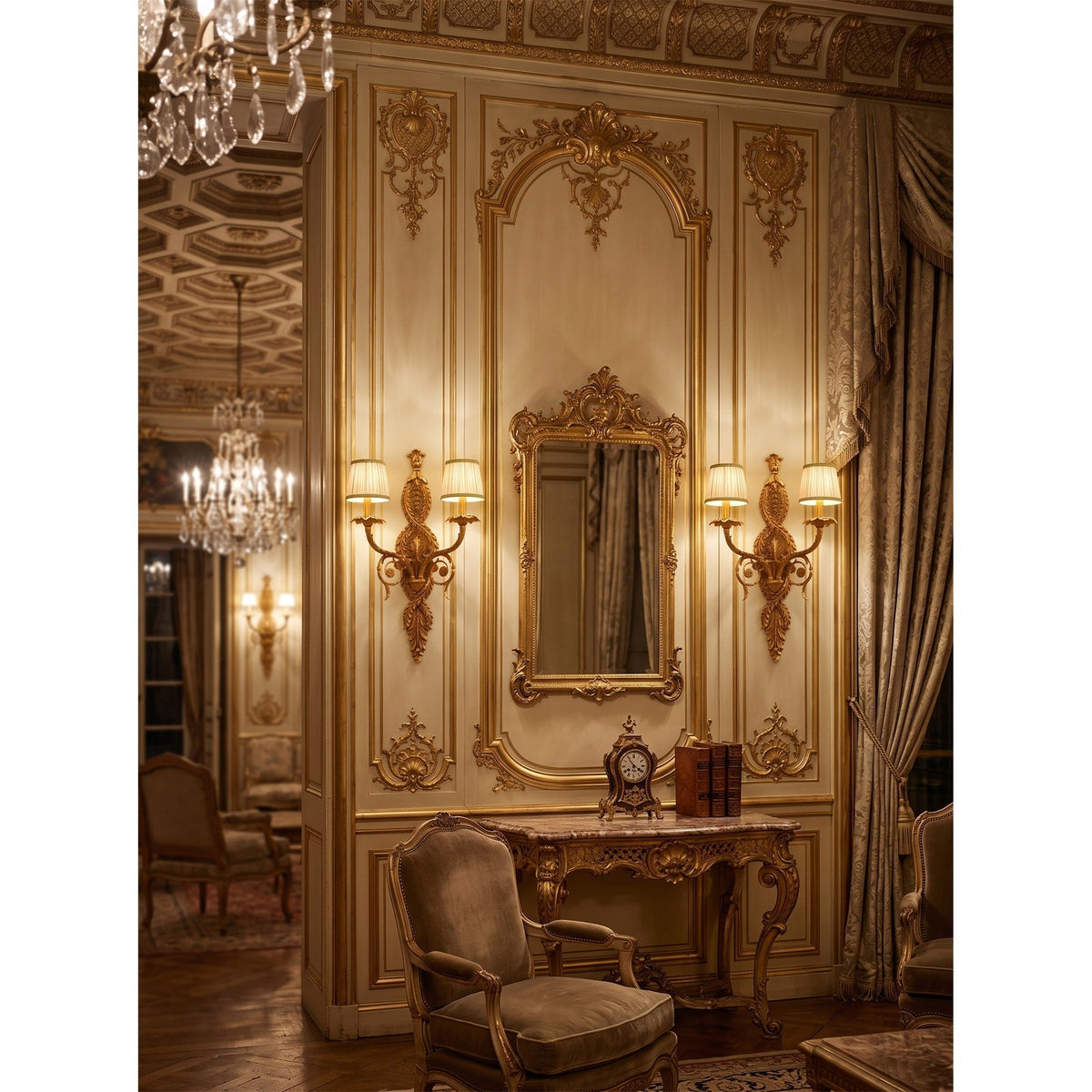 Regals wandlamp