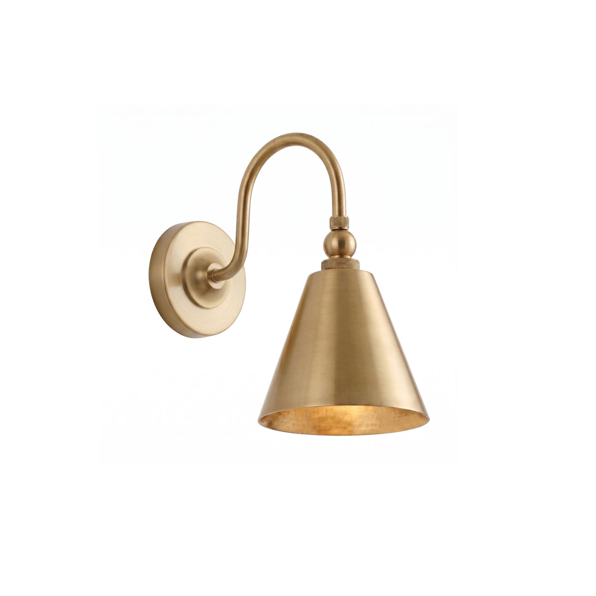 Forna messing wandlamp