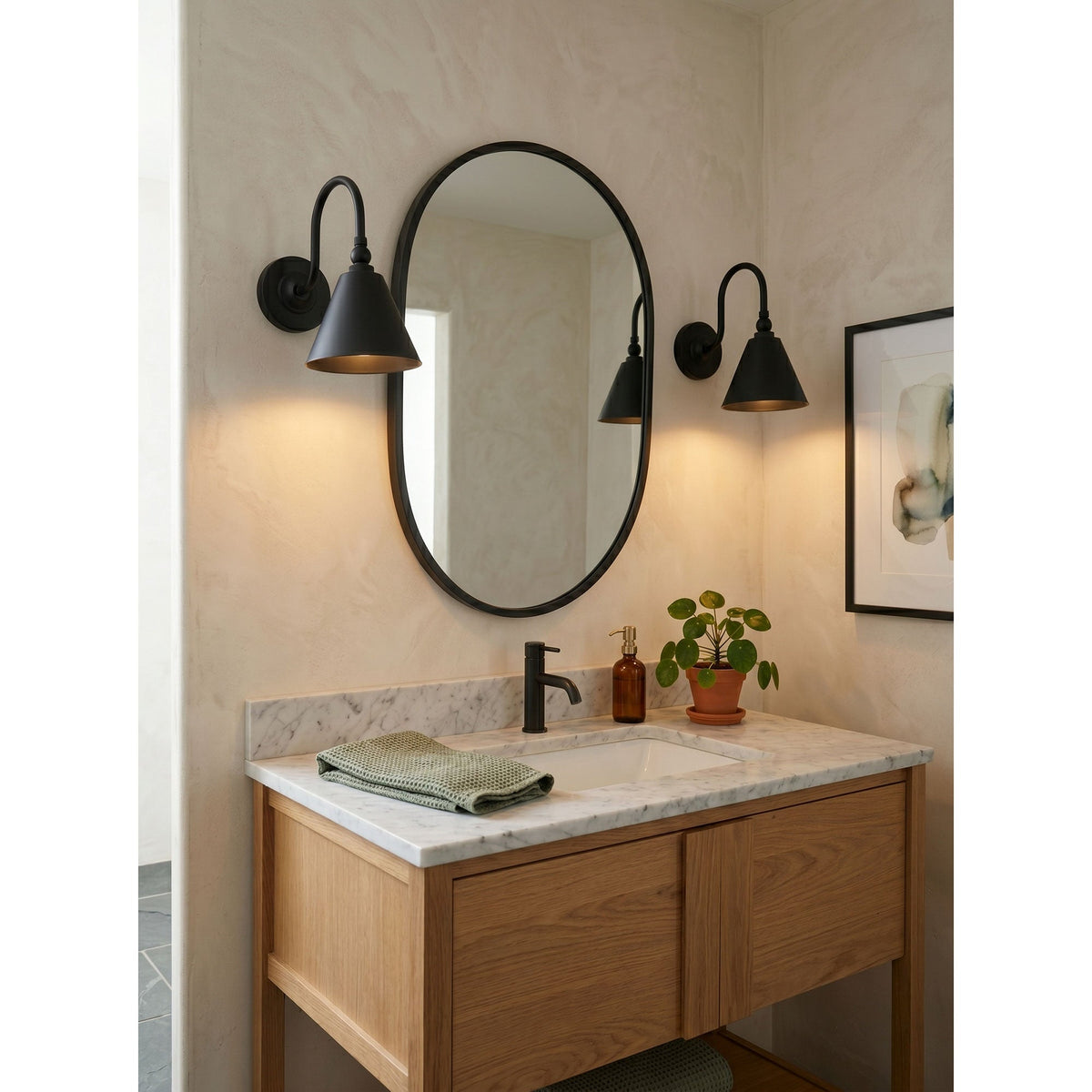 Forna messing wandlamp