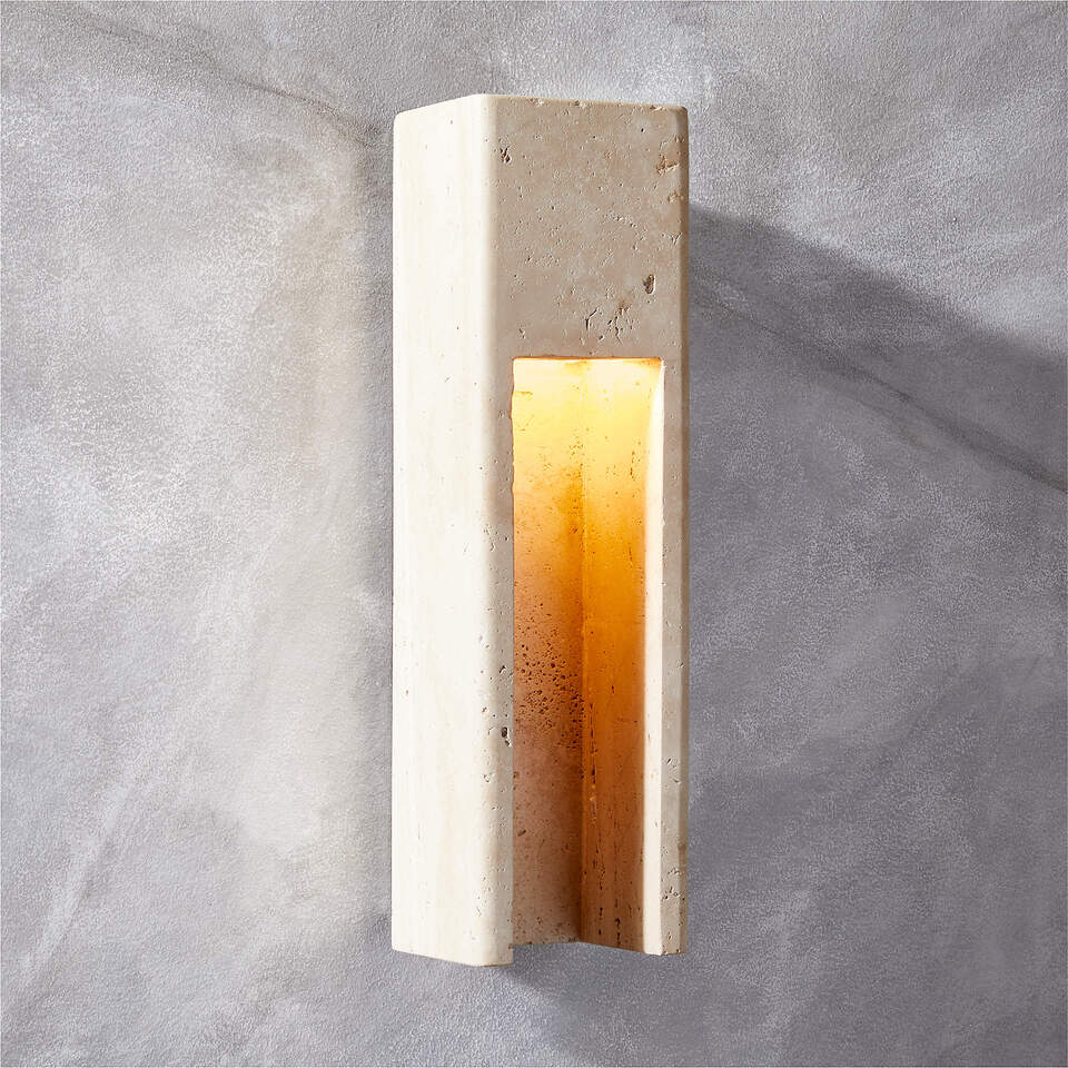 Graziano travertin wandlamp