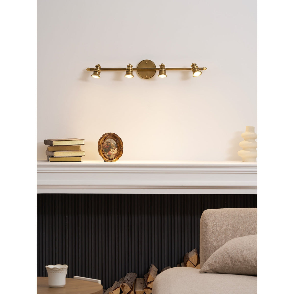 Corten messing wandlamp