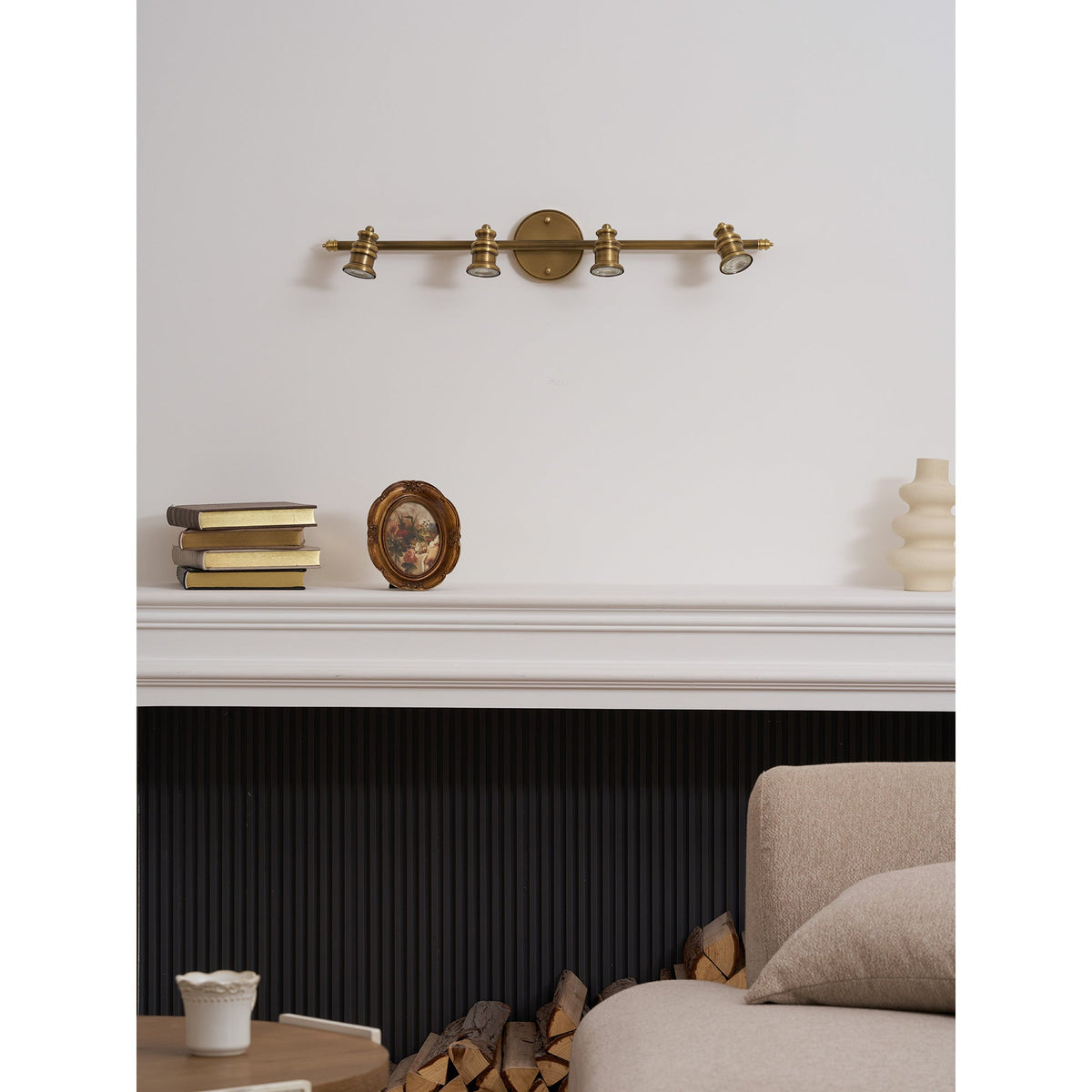 Corten messing wandlamp