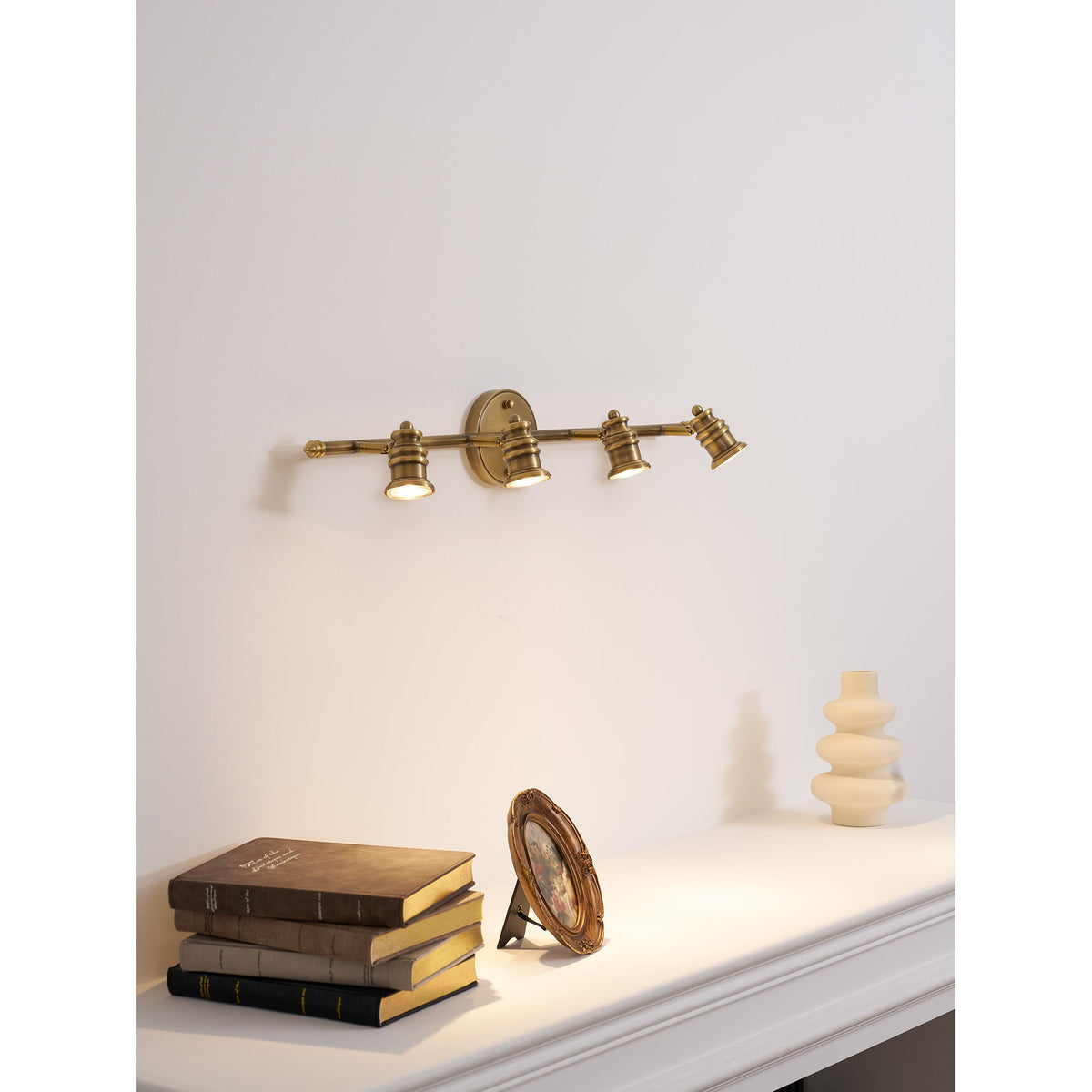 Corten messing wandlamp