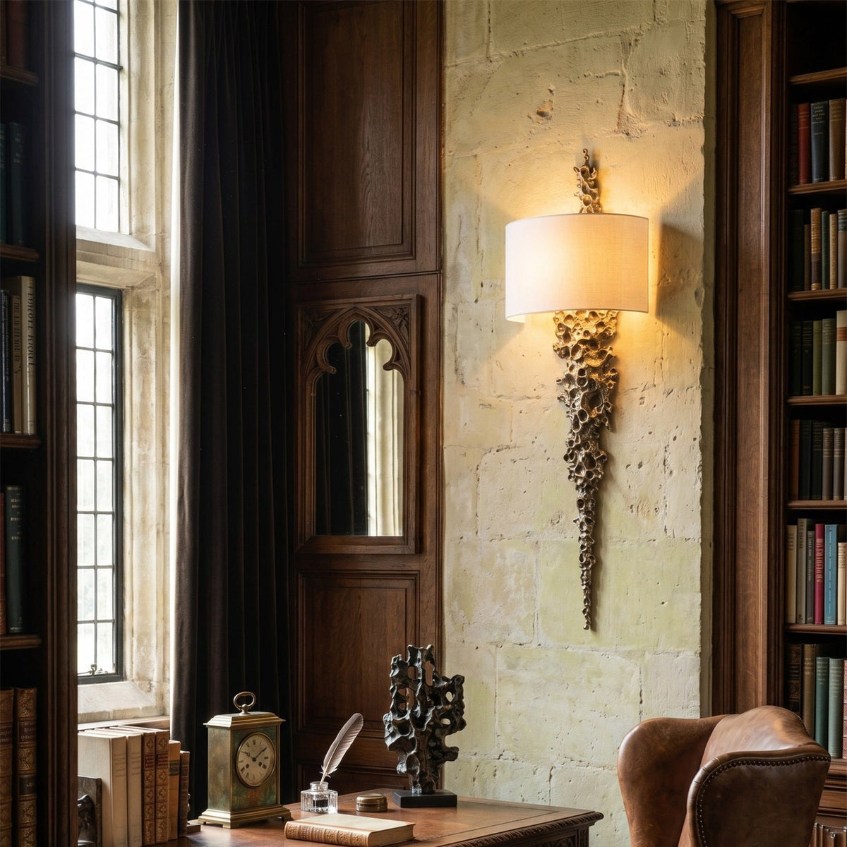 Nocthar wandlamp messing