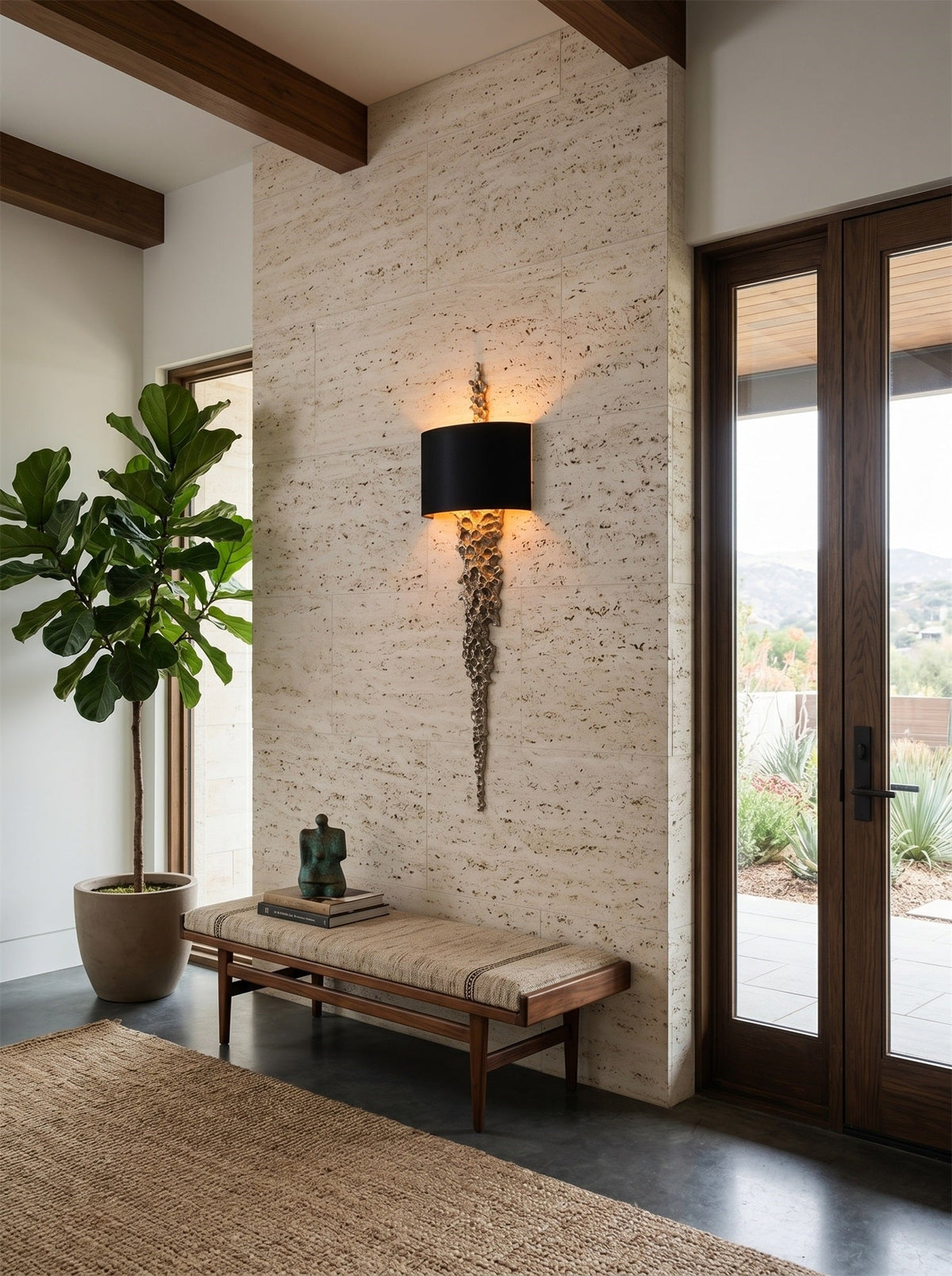 Nocthar wandlamp messing