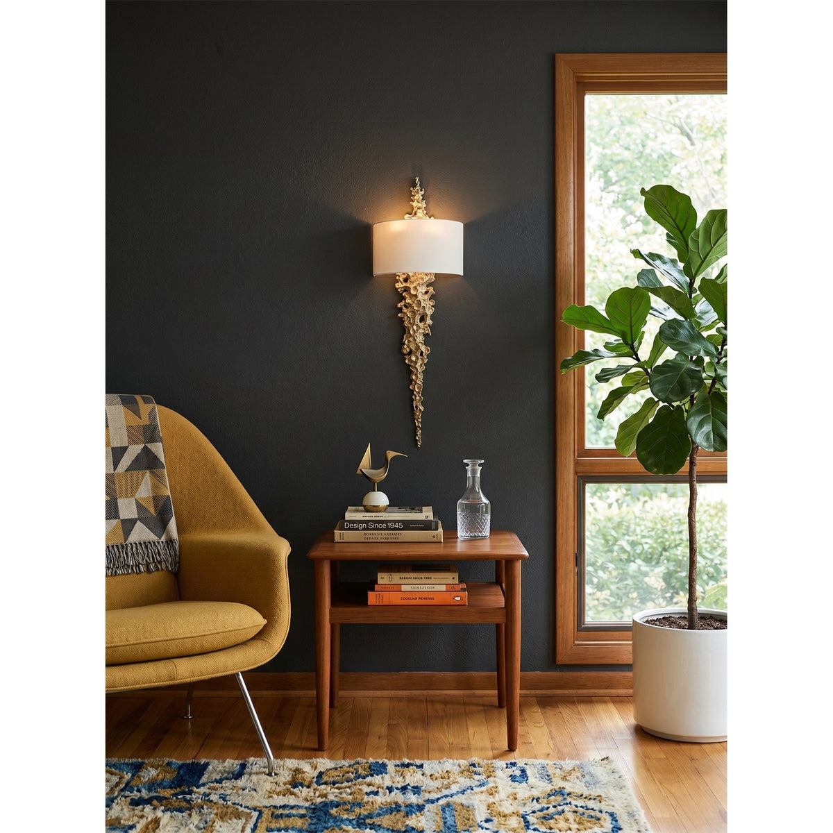 Nocthar wandlamp messing