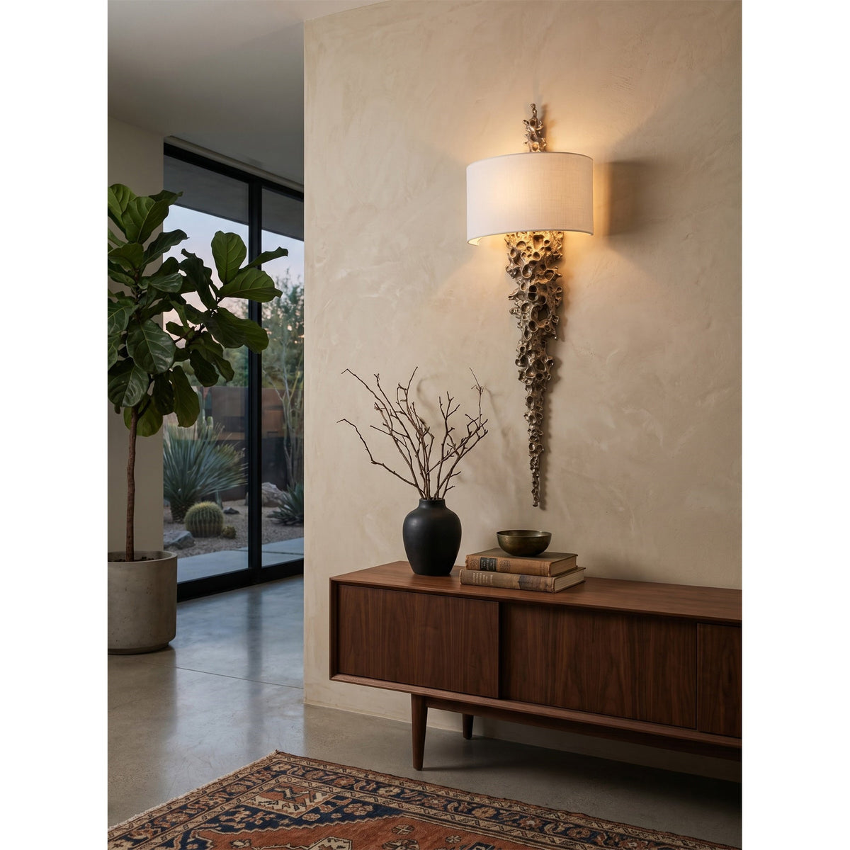 Nocthar wandlamp messing