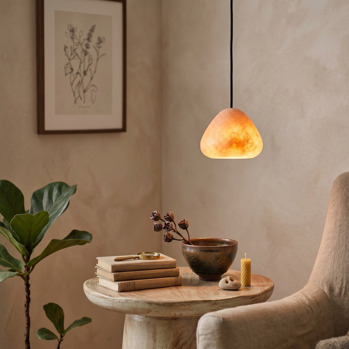 Morphe albasten hanglamp