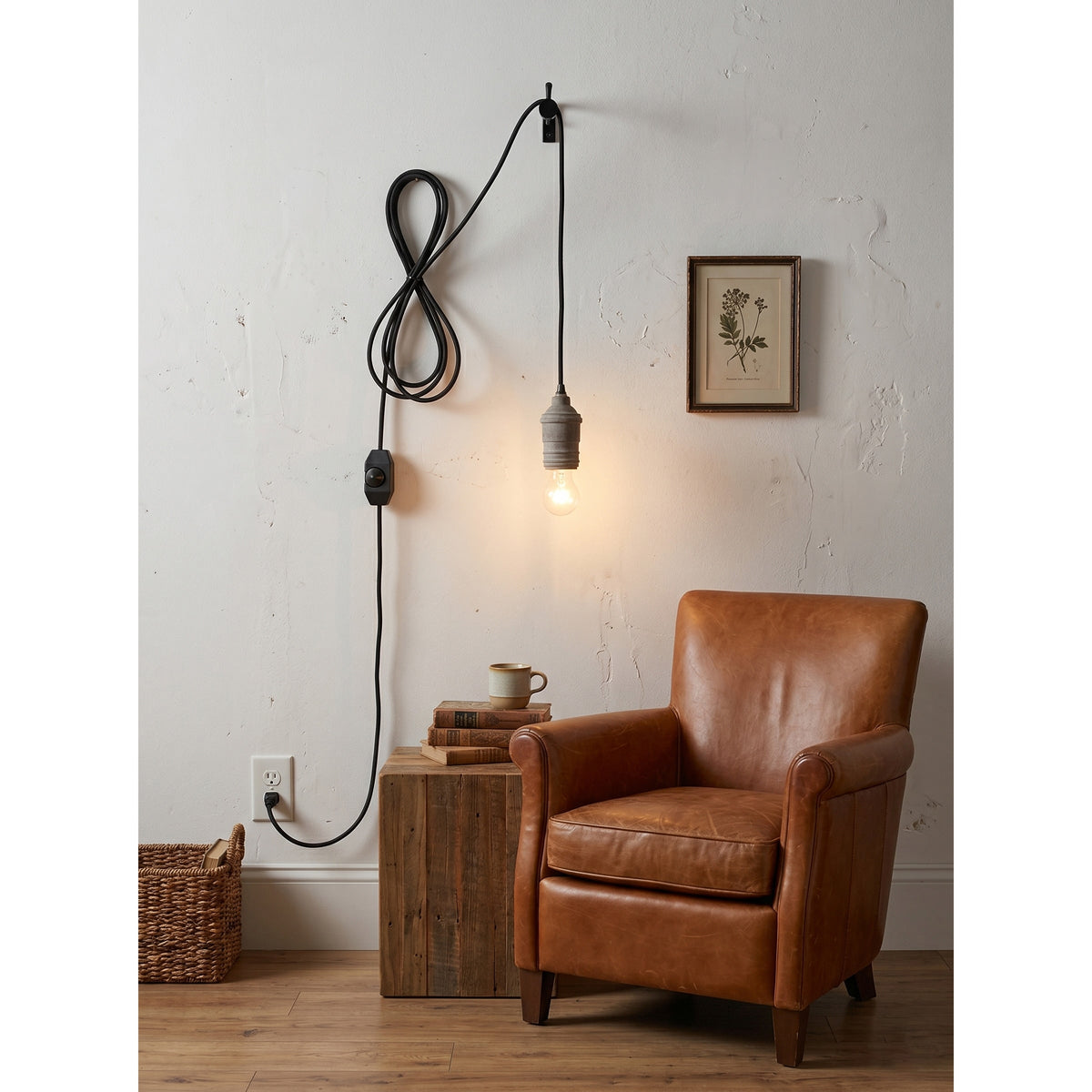 Silvares houten hanglamp