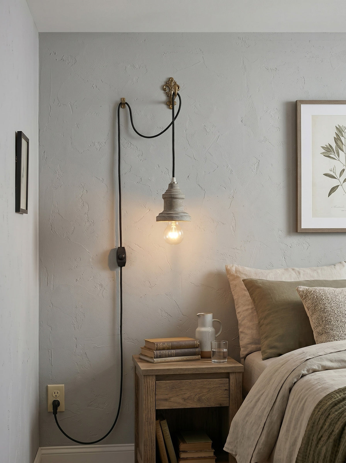Silvares houten hanglamp