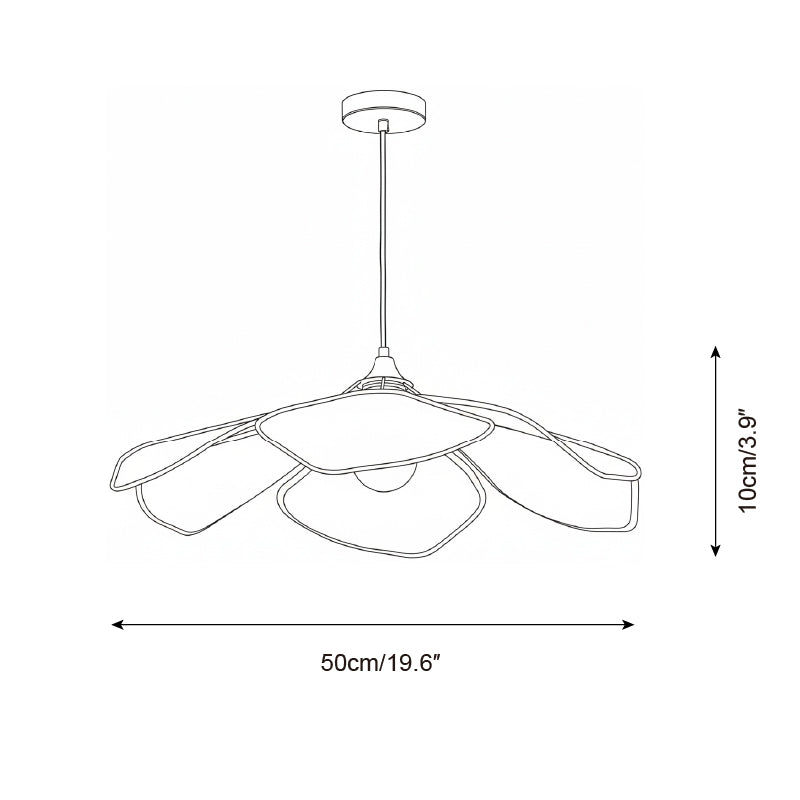 Viraisenne Petal hanglamp met bloemblaadjes