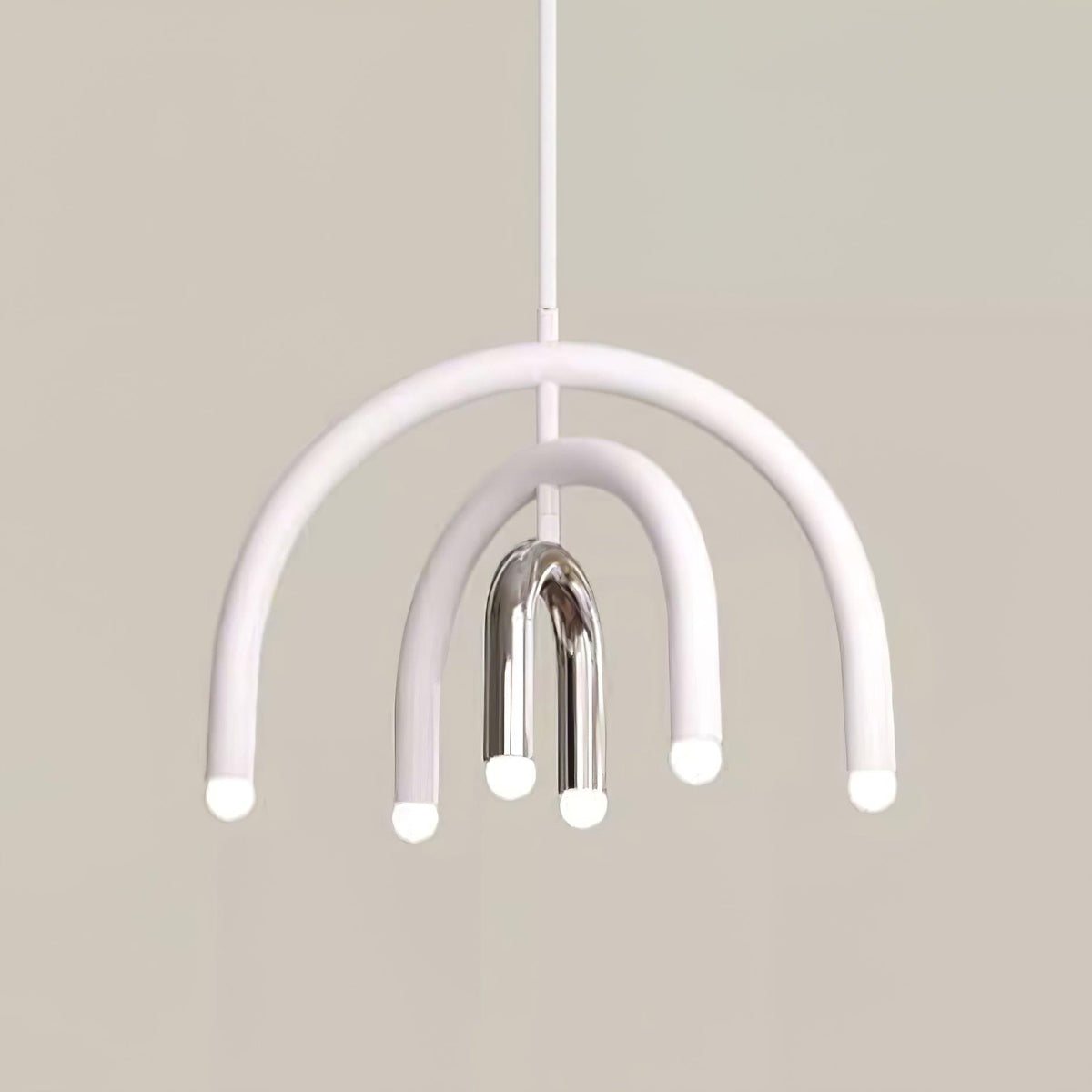 Moderne hanglamp met regenboogboog van metaal voor woon- en eetkamer