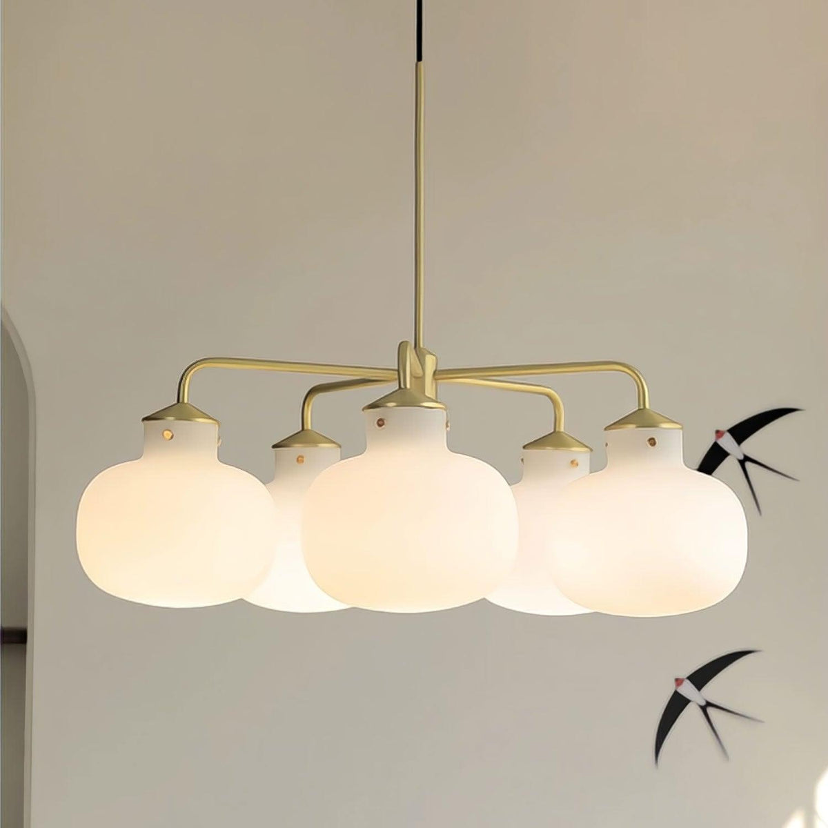 Fyor eigentijdse glas hanglamp