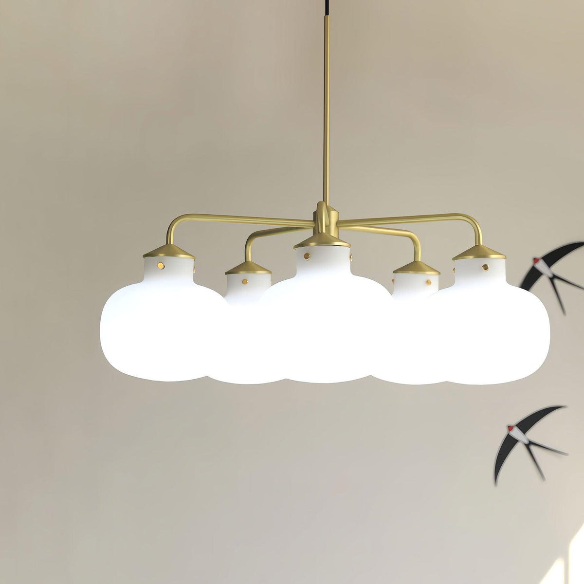 Fyor eigentijdse glas hanglamp
