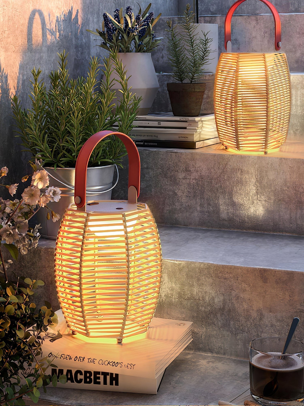 Olraeil Rotan vloerlamp
