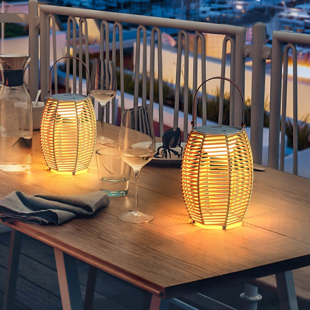 Olraeil Rotan vloerlamp