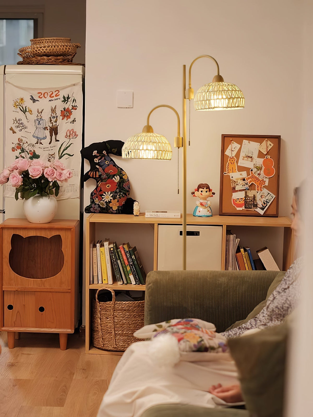Tor vloerlamp minimalistisch beige