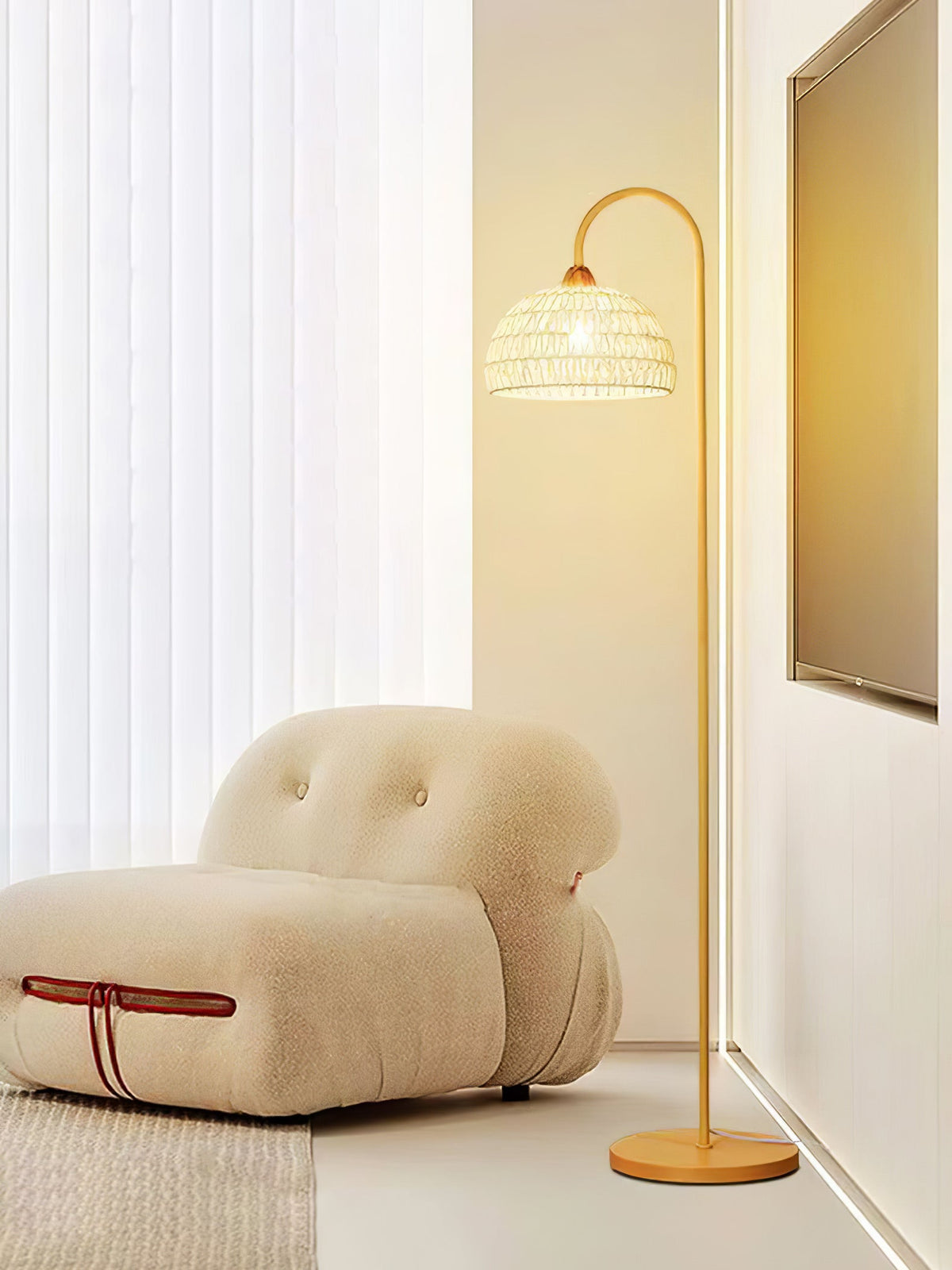 Tor vloerlamp minimalistisch beige