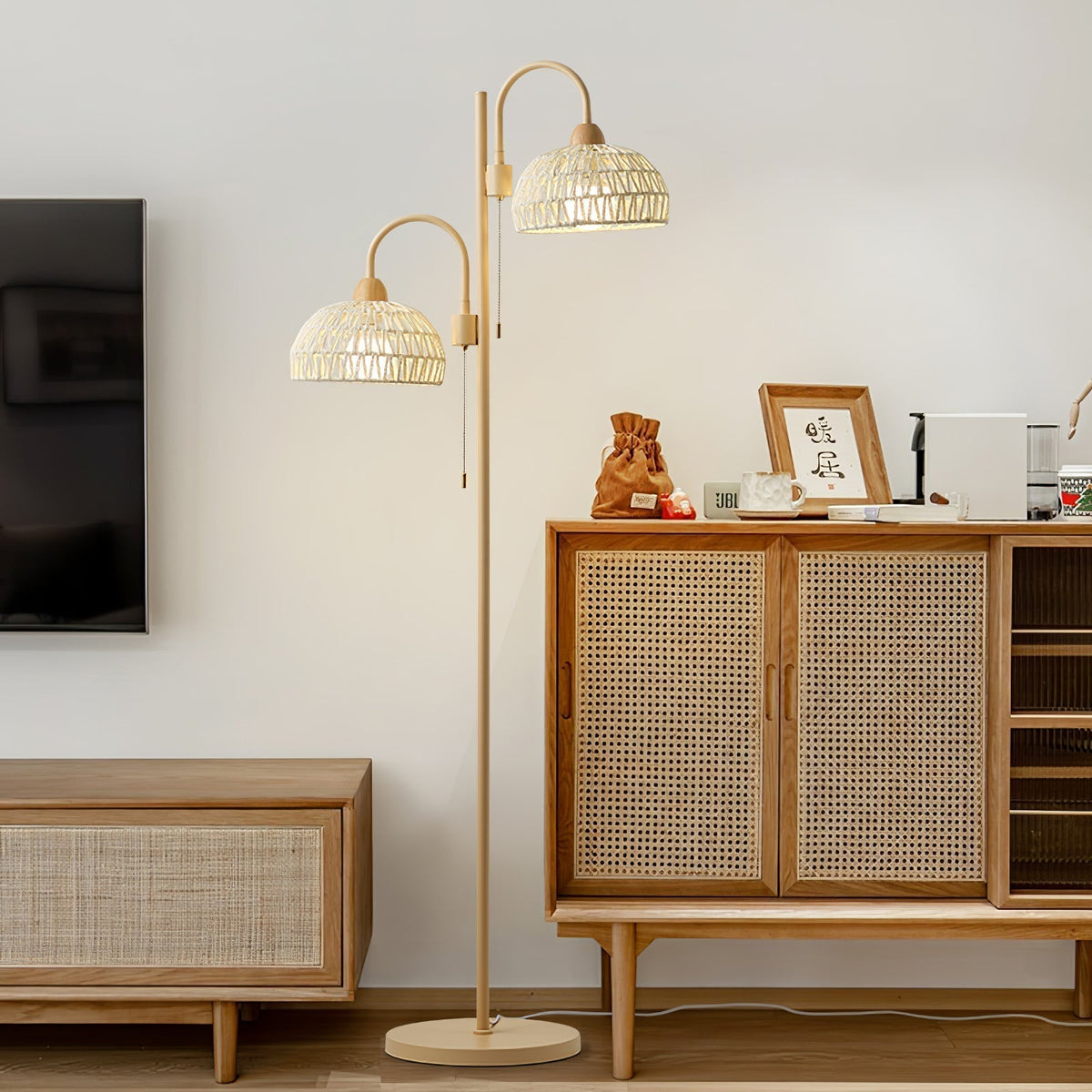 Tor vloerlamp minimalistisch beige