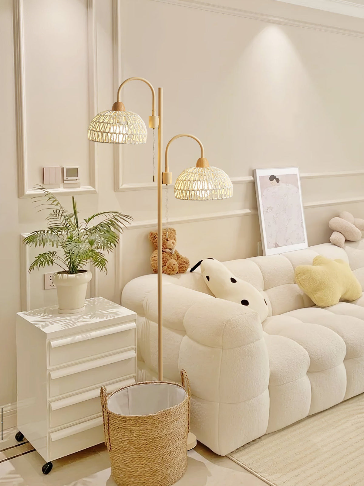 Tor vloerlamp minimalistisch beige