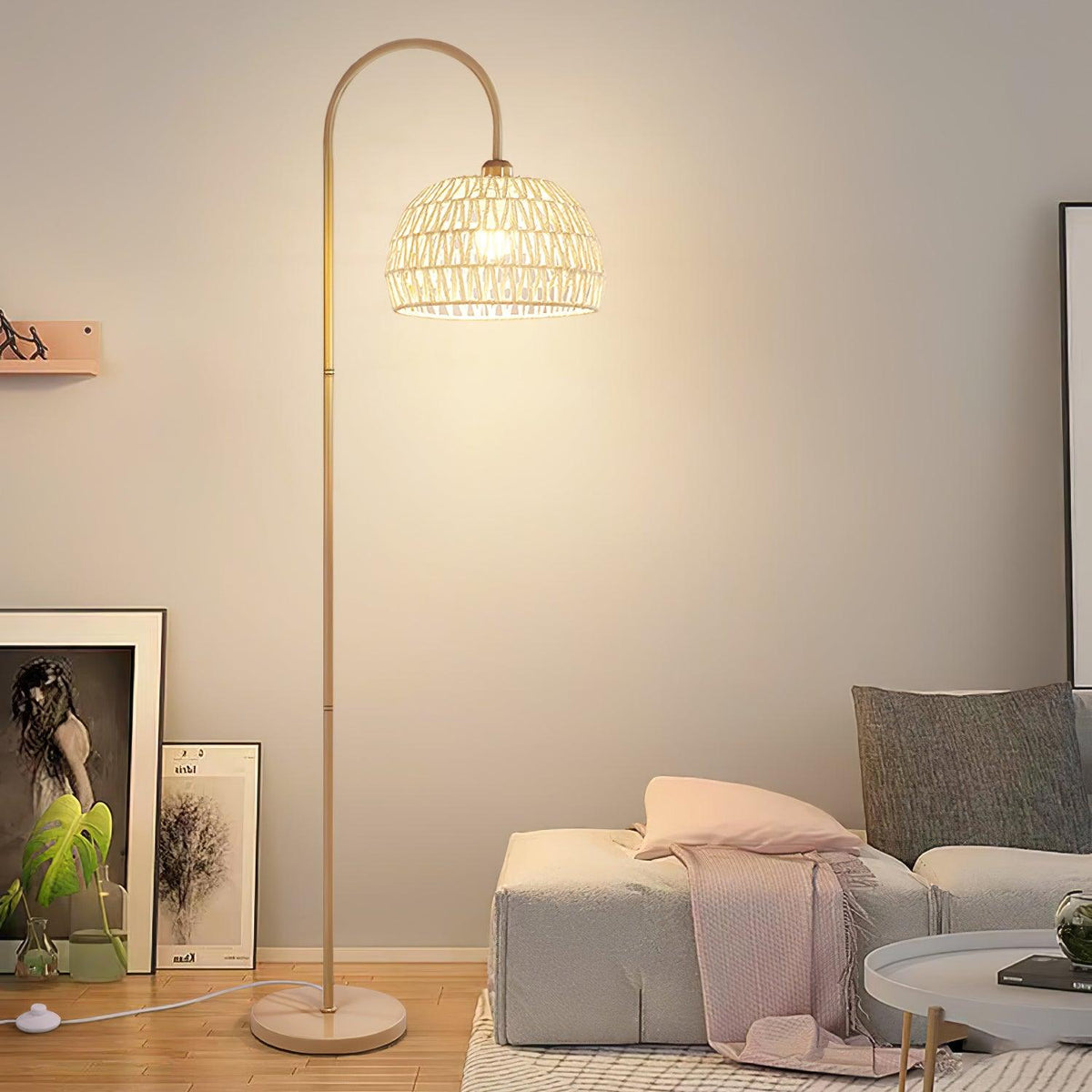 Tor vloerlamp minimalistisch beige