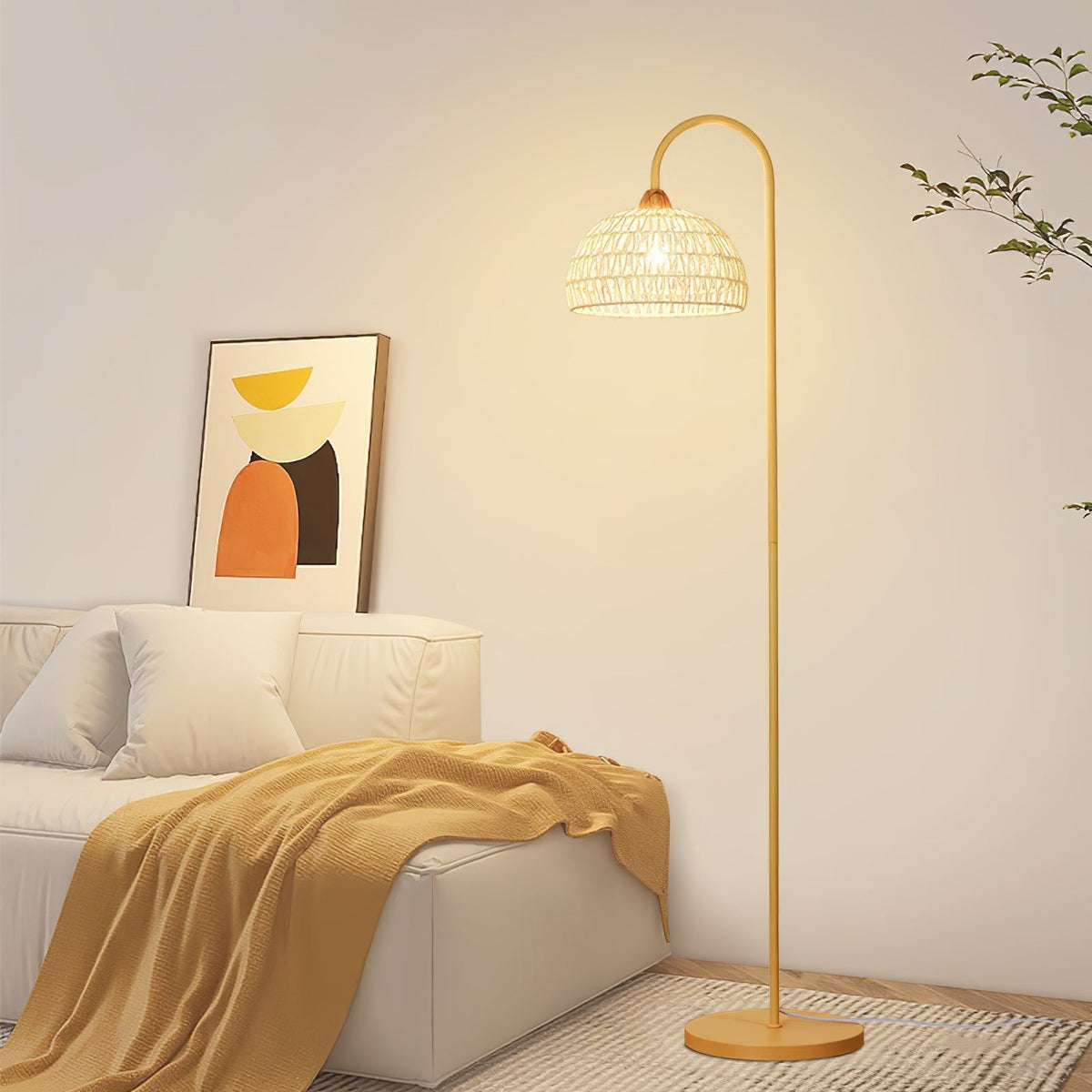 Tor vloerlamp minimalistisch beige