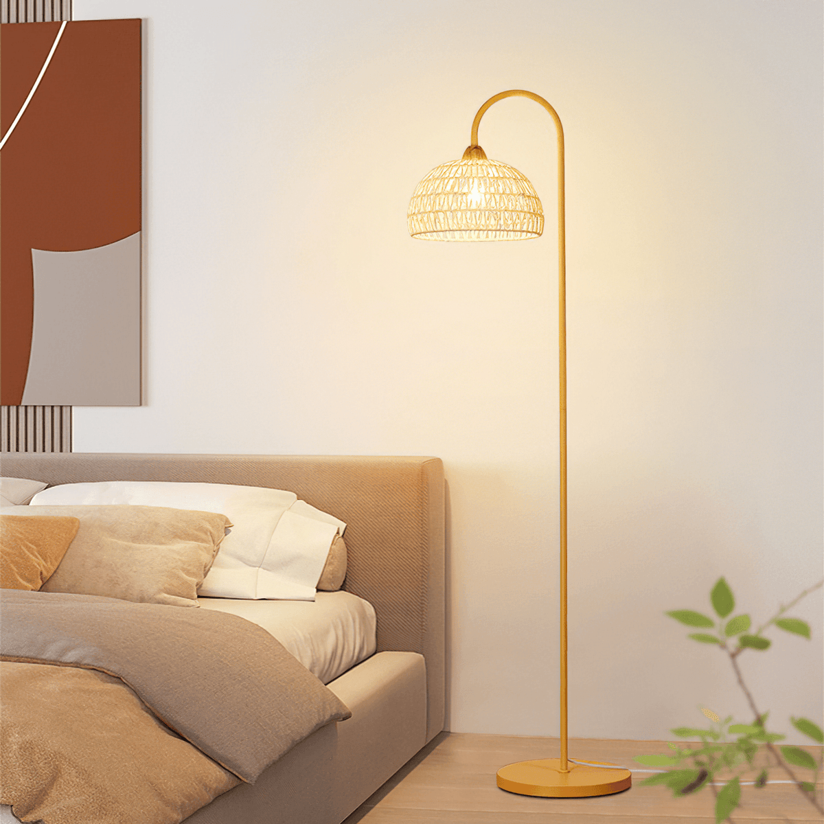 Tor vloerlamp minimalistisch beige