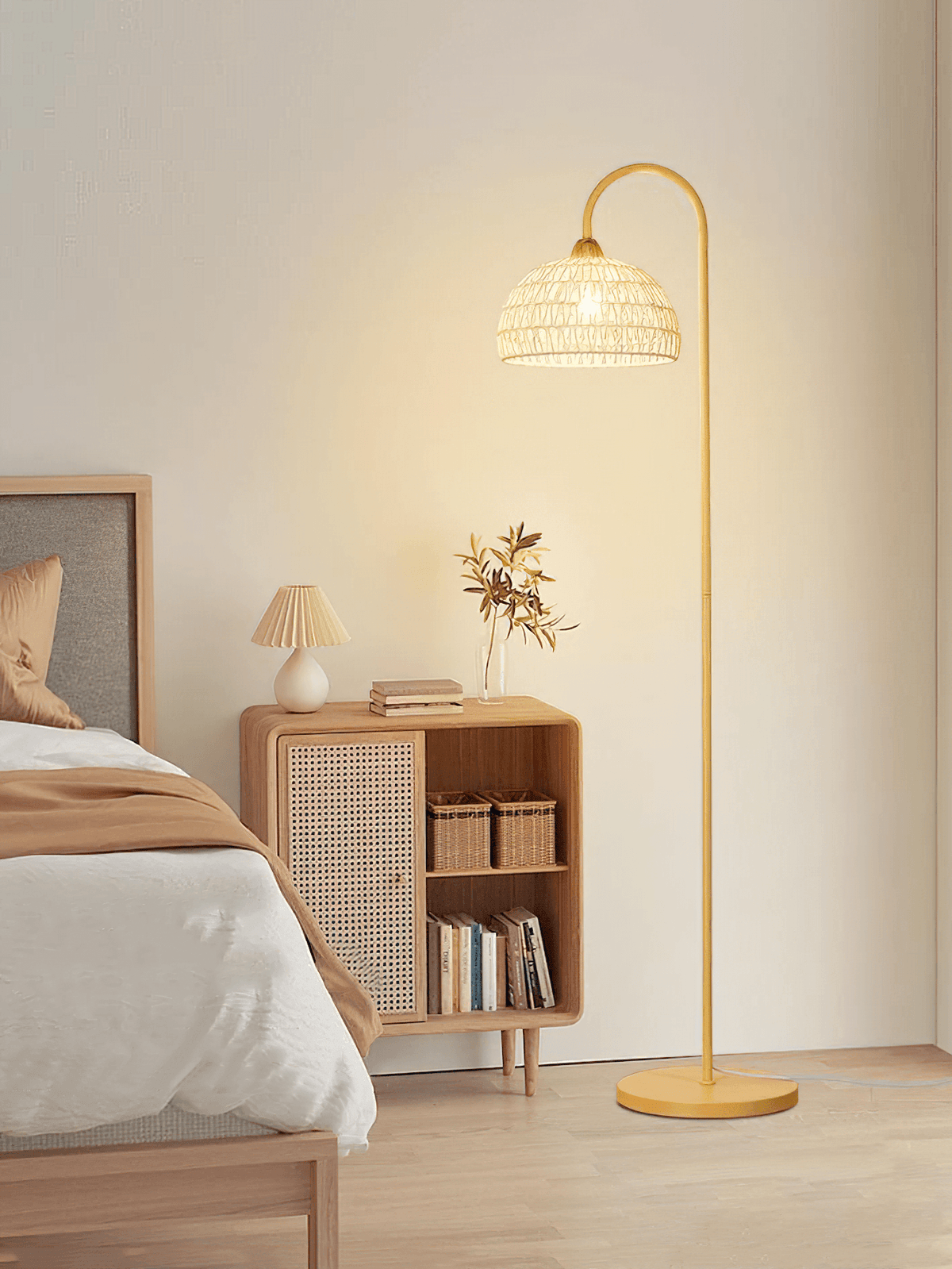 Tor vloerlamp minimalistisch beige