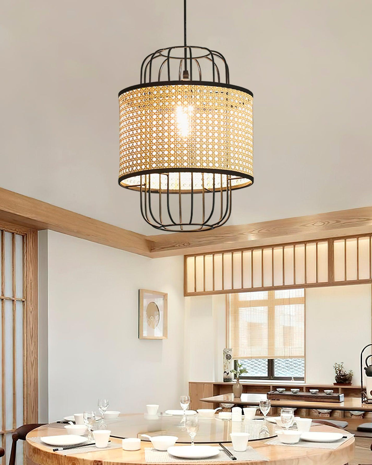 Lven Premium Art hanglamp van rotan