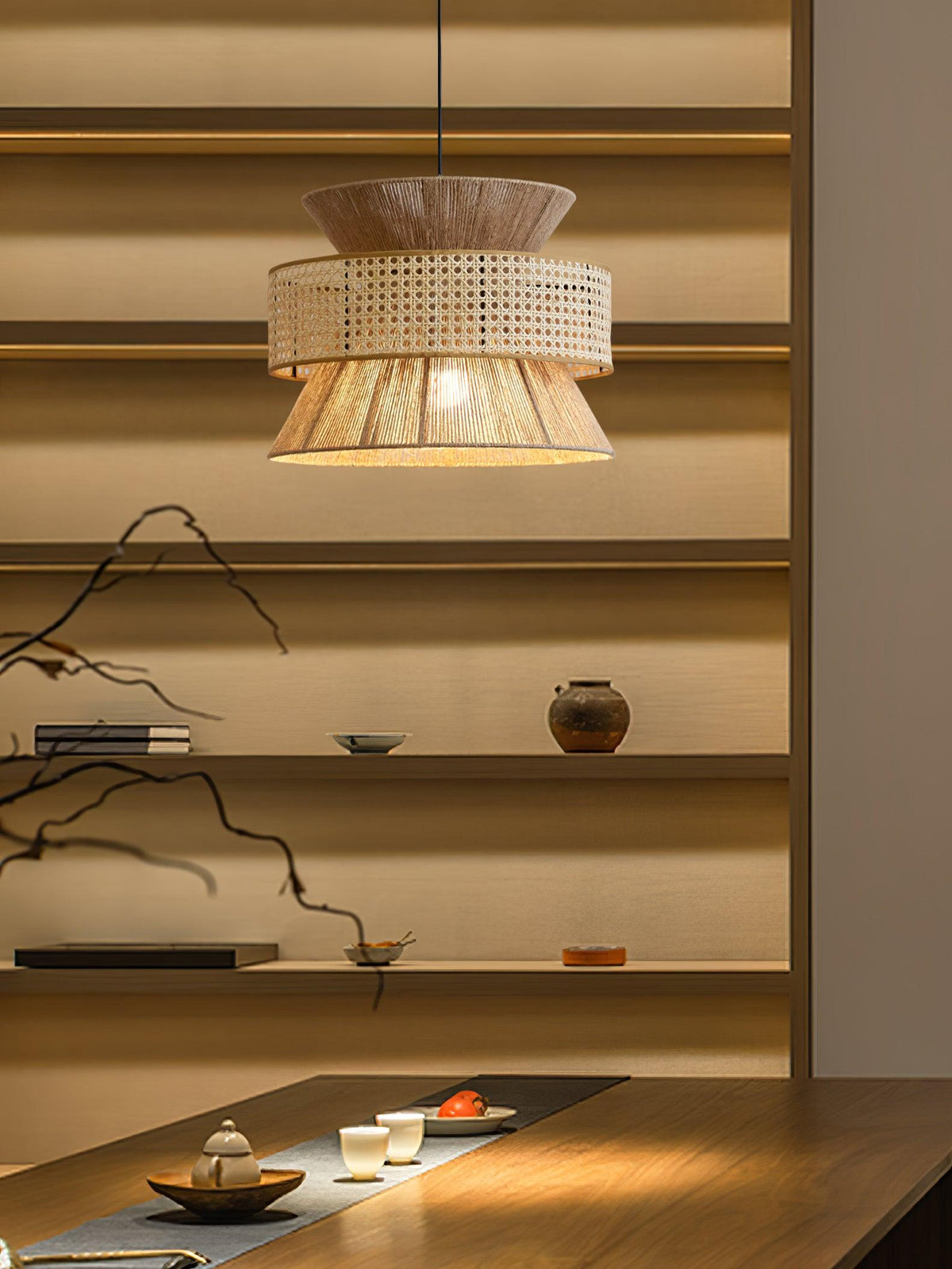 Aria bohemian hanglamp van bamboe
