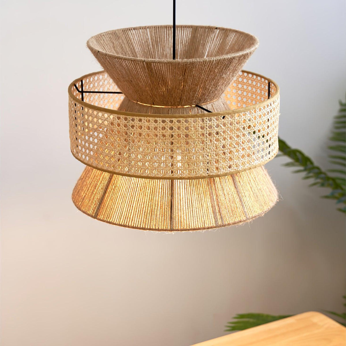 Aria bohemian hanglamp van bamboe
