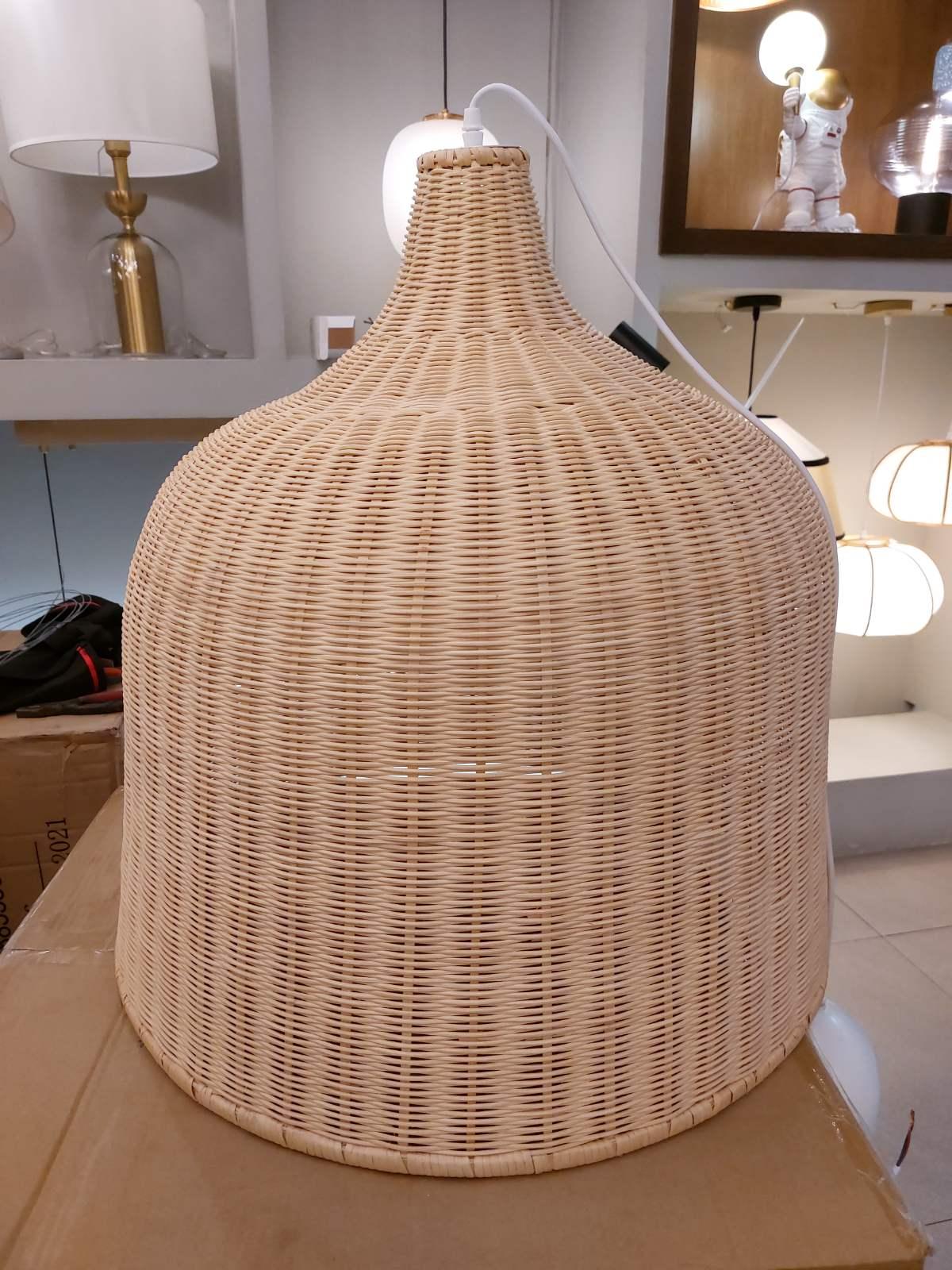 Ravisine rustieke hanglamp van rotan