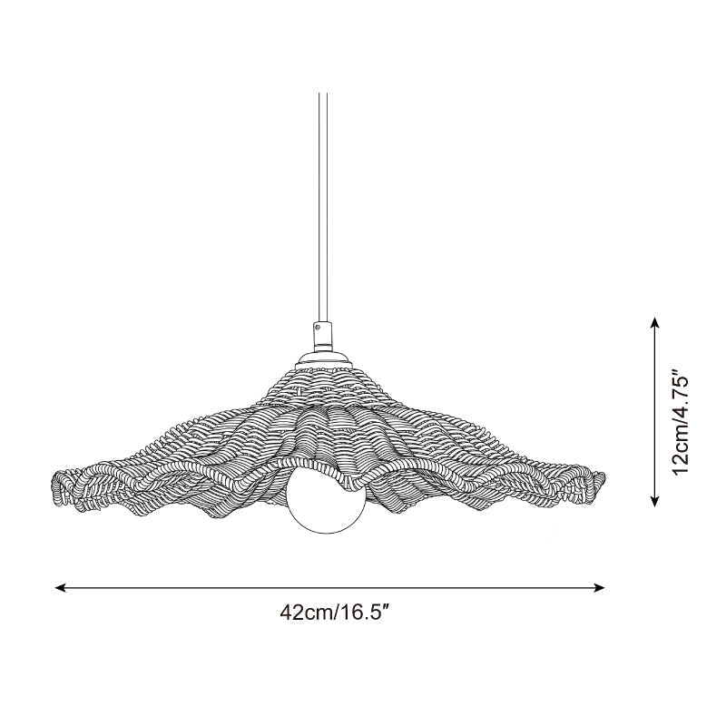 Canoiella hanglamp van rotan