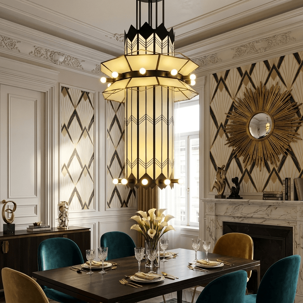 Elvior Art Deco kroonluchter