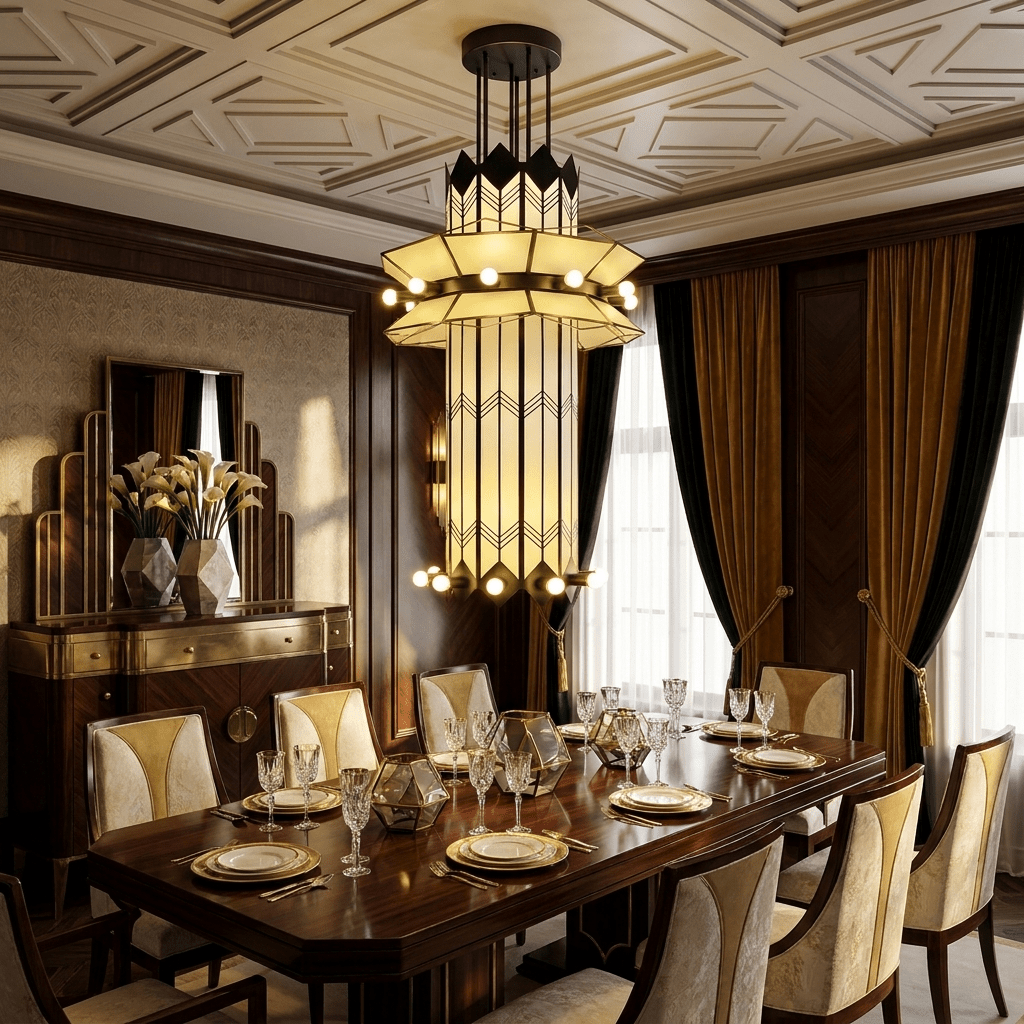 Elvior Art Deco kroonluchter