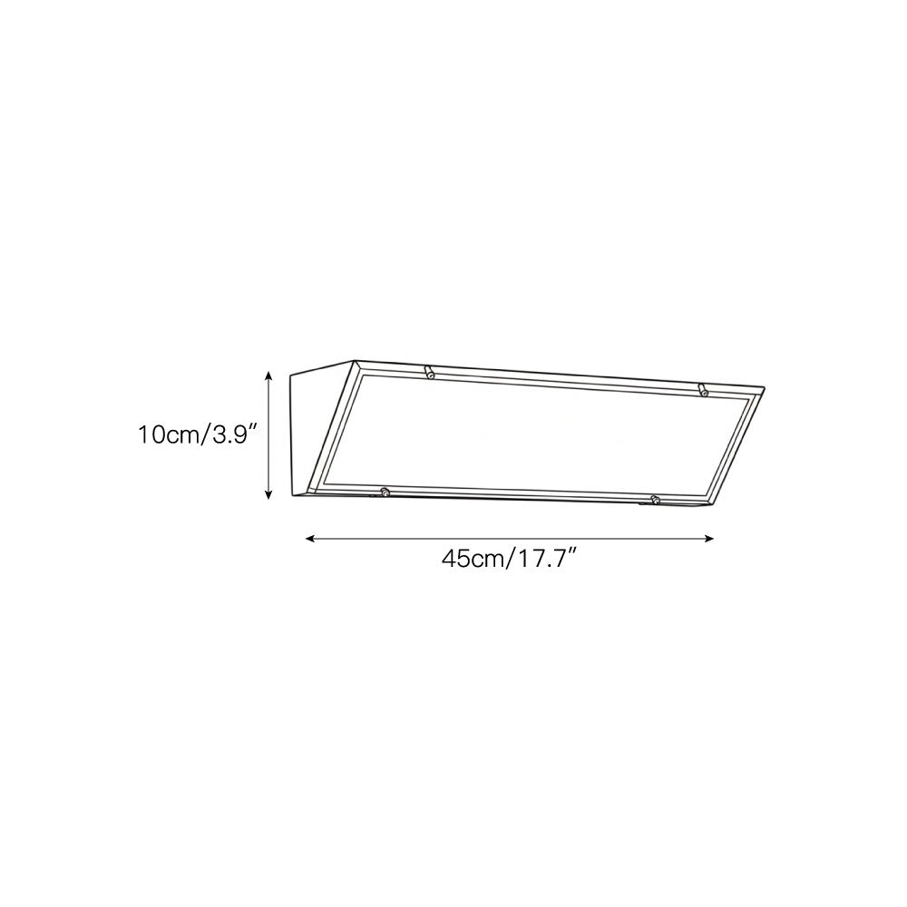 Recbox wandlamp chroom minimalistisch
