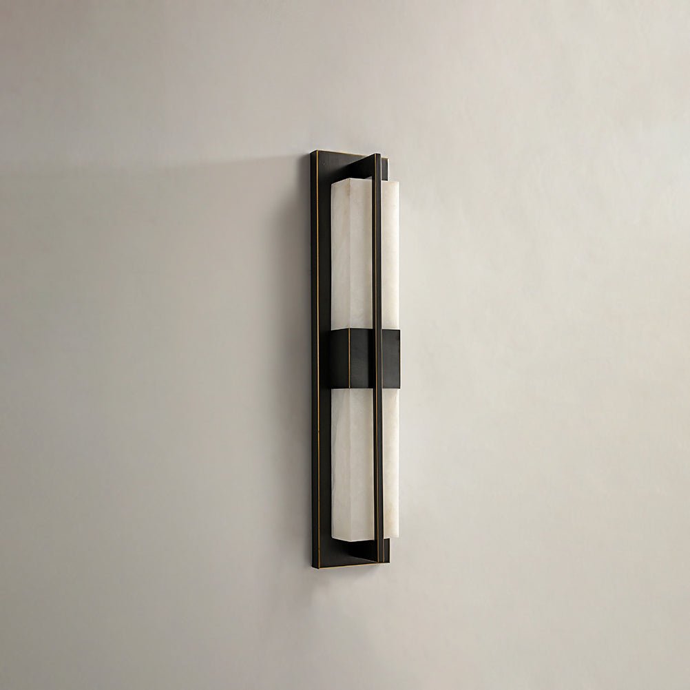 Laxor albast messing wandlamp