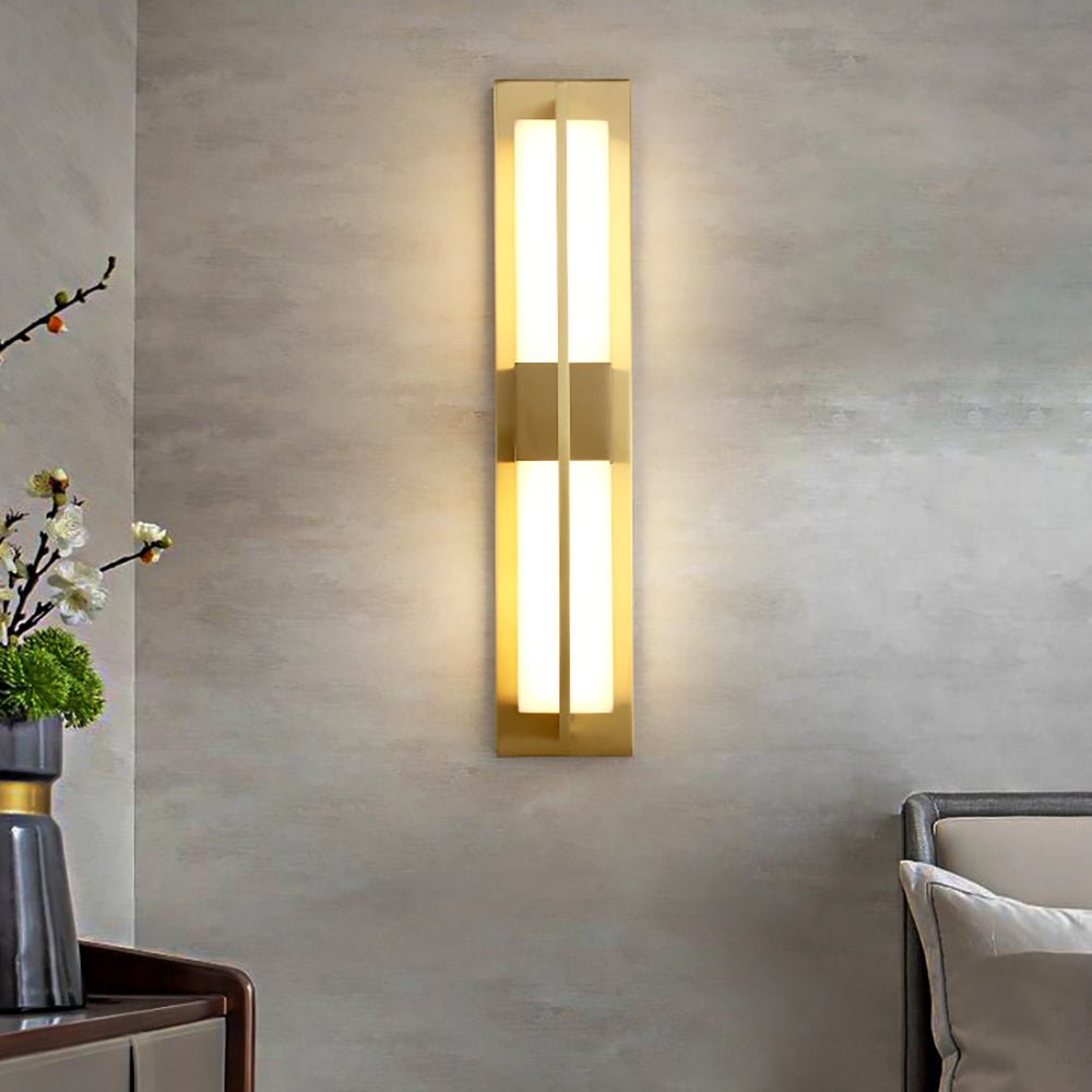 Laxor albast messing wandlamp