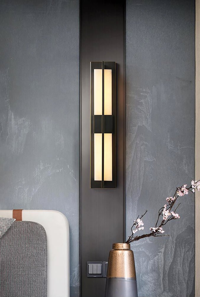 Laxor albast messing wandlamp