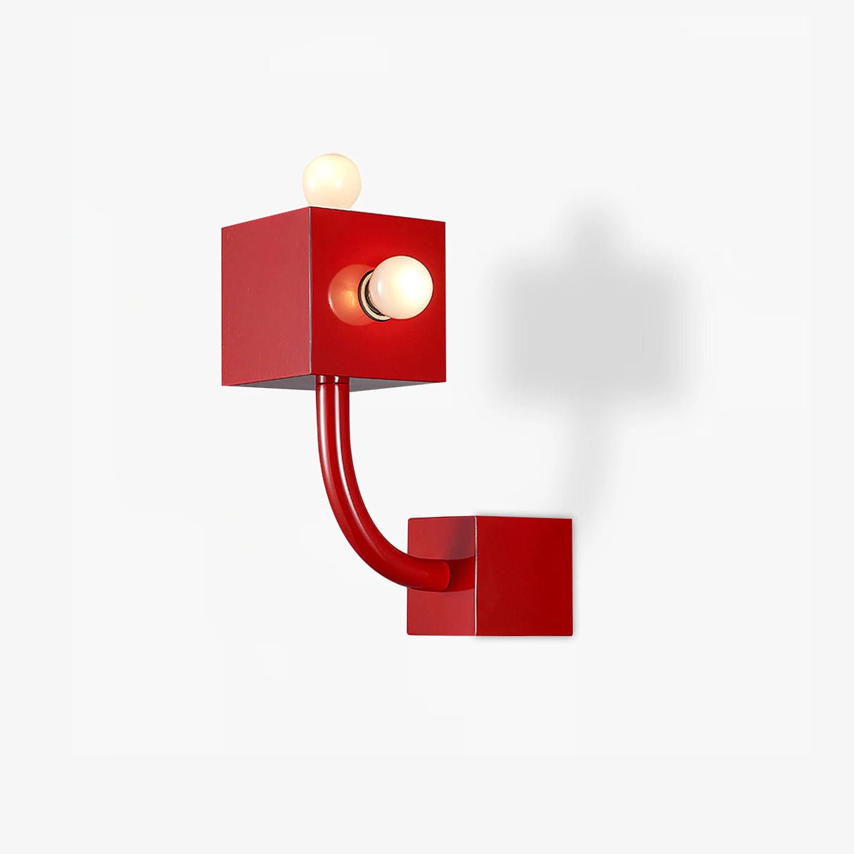 Brenna Individual Creativity Rode Kubus wandlamp