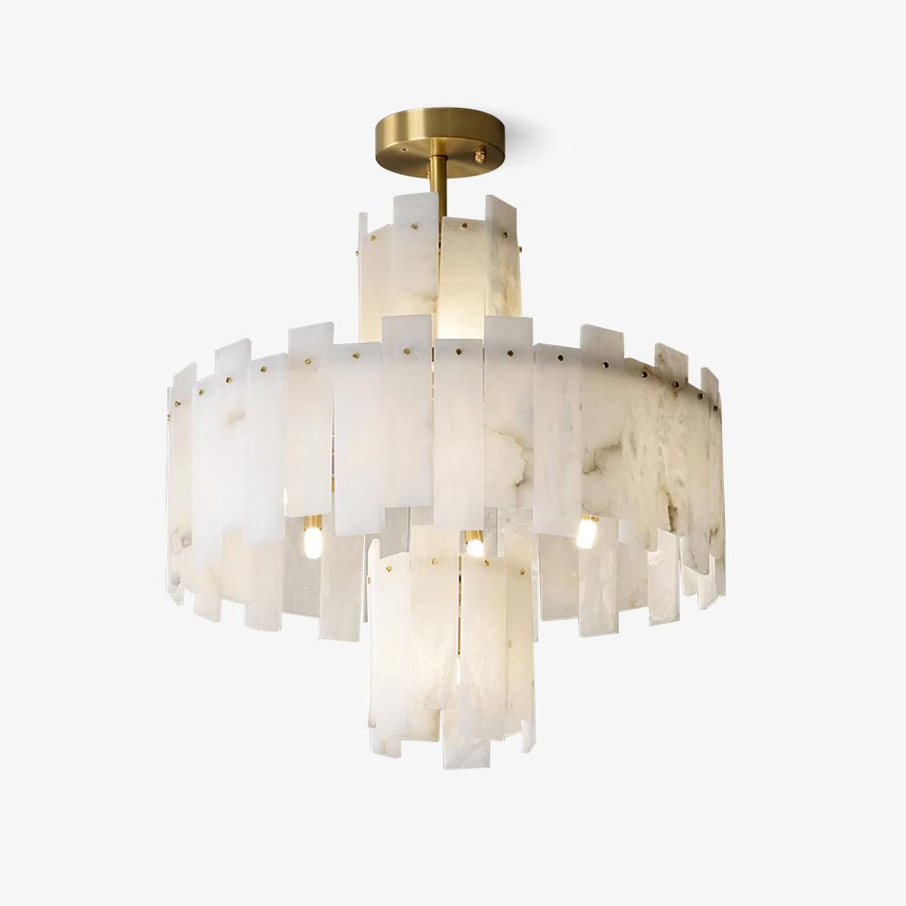 Soraya Art Deco albasten kroonluchter